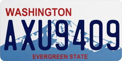 WA license plate AXU9409