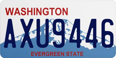 WA license plate AXU9446