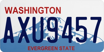 WA license plate AXU9457
