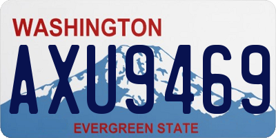 WA license plate AXU9469