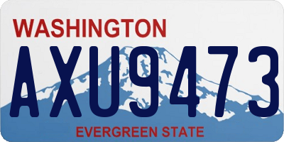 WA license plate AXU9473