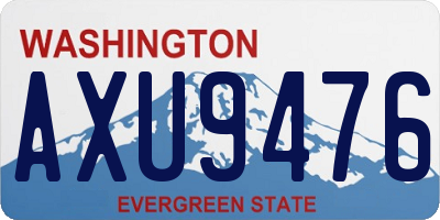WA license plate AXU9476