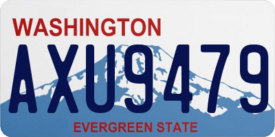 WA license plate AXU9479