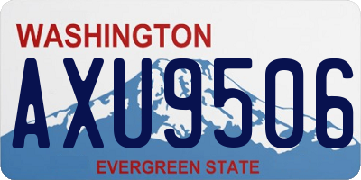 WA license plate AXU9506