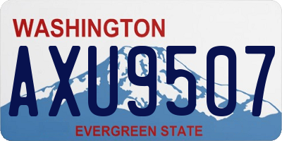WA license plate AXU9507