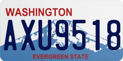 WA license plate AXU9518