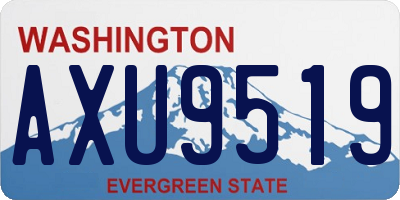 WA license plate AXU9519