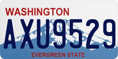 WA license plate AXU9529