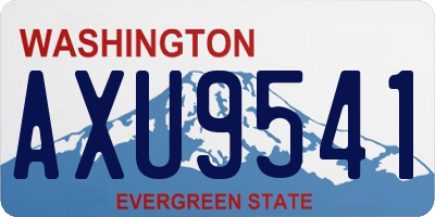 WA license plate AXU9541