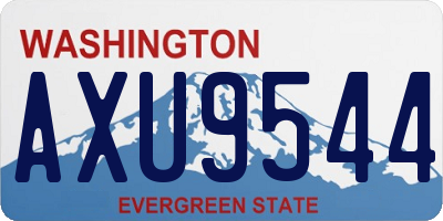WA license plate AXU9544