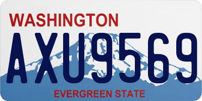 WA license plate AXU9569
