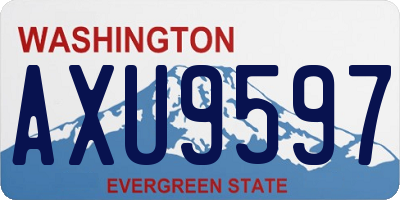 WA license plate AXU9597