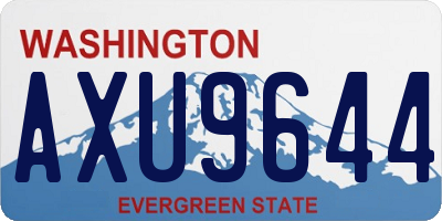 WA license plate AXU9644