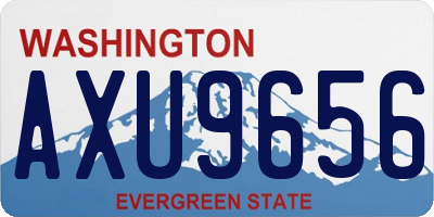 WA license plate AXU9656
