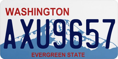 WA license plate AXU9657