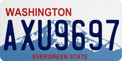 WA license plate AXU9697