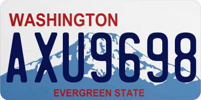 WA license plate AXU9698