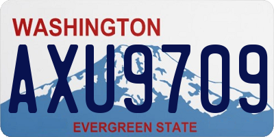 WA license plate AXU9709