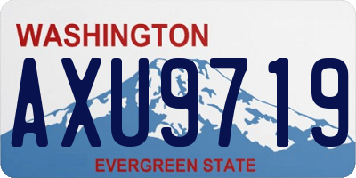 WA license plate AXU9719
