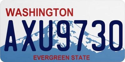 WA license plate AXU9730