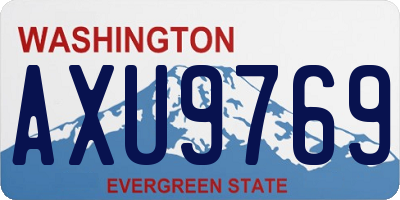 WA license plate AXU9769