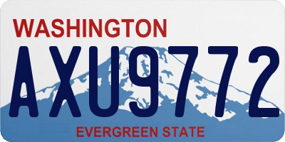 WA license plate AXU9772