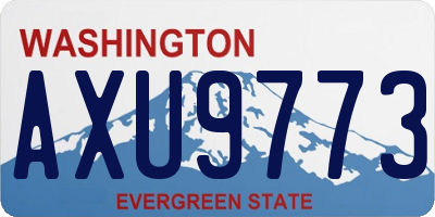 WA license plate AXU9773