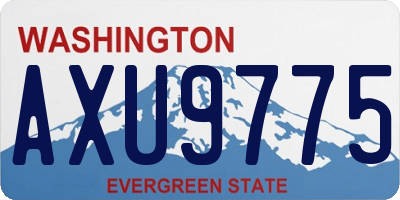 WA license plate AXU9775