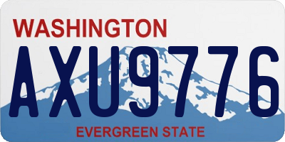 WA license plate AXU9776