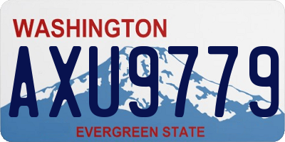 WA license plate AXU9779