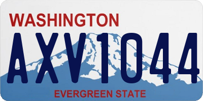 WA license plate AXV1044