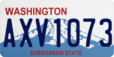 WA license plate AXV1073