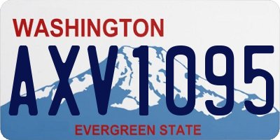 WA license plate AXV1095