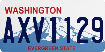 WA license plate AXV1129