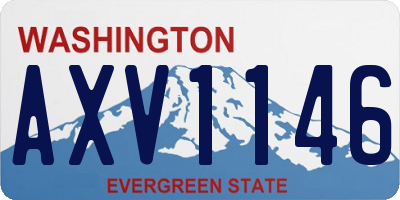 WA license plate AXV1146