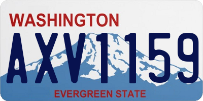 WA license plate AXV1159