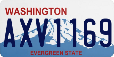 WA license plate AXV1169