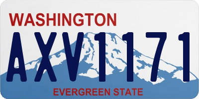 WA license plate AXV1171