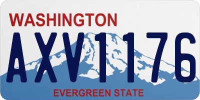 WA license plate AXV1176