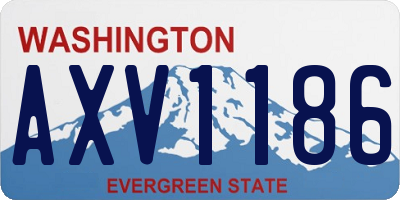 WA license plate AXV1186