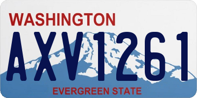 WA license plate AXV1261