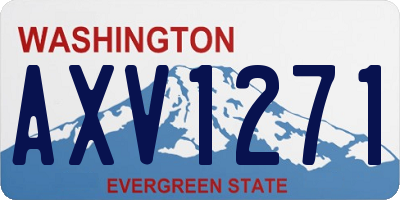 WA license plate AXV1271