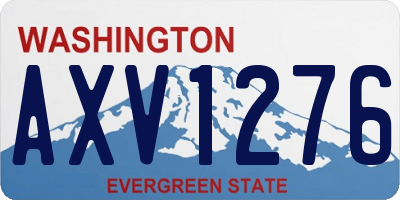 WA license plate AXV1276