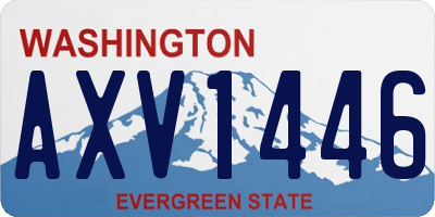 WA license plate AXV1446