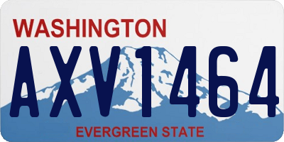 WA license plate AXV1464
