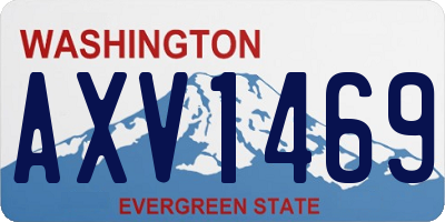 WA license plate AXV1469