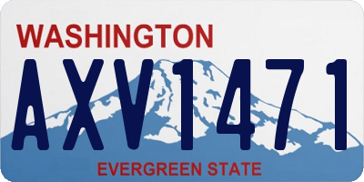 WA license plate AXV1471