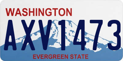 WA license plate AXV1473