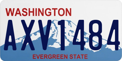 WA license plate AXV1484