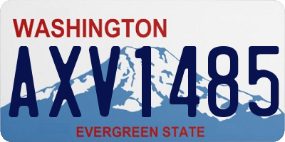 WA license plate AXV1485